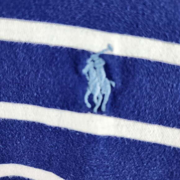 SOLD OUT POLO Ralph Lauren Hoodie Mens XL Blue Multi Striped Pullover - Picture 6 of 7
